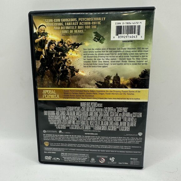 Sucker Punch DVD Movie 2011 Fantasy Adventure Sci-Fi Film With Special Features - Picture 2 of 3